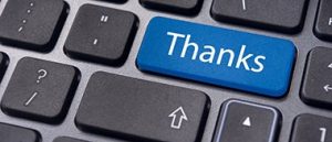 The importance of saying thank you